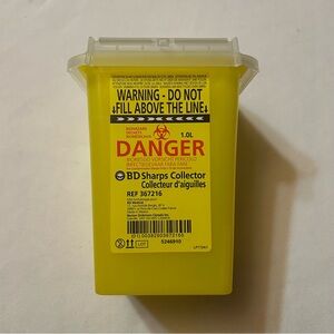 Yellow BD Sharps Collector 1L